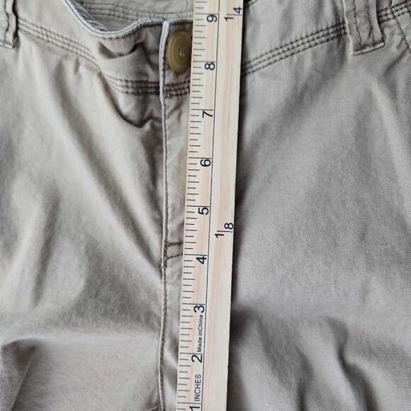 The Limited Y2K  Sz 4 Khaki Cargo Capri Pants Sexy Cassidy Fit Low Rise - Picture 4 of 10